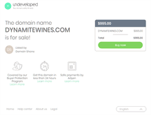 Tablet Screenshot of dynamitewines.com